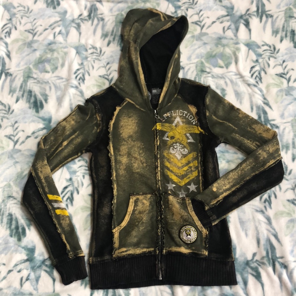Affliction zip up JUST LIKE NEW